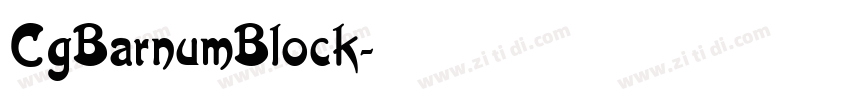 CgBarnumBlock字体转换