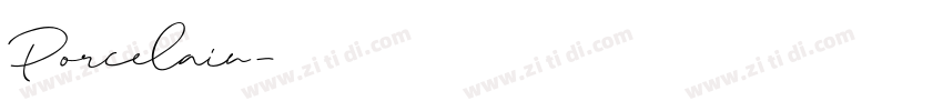 Porcelain字体转换