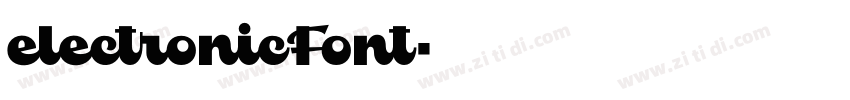 electronicFont字体转换
