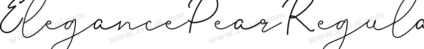 ElegancePearRegular字体转换