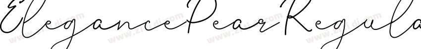 ElegancePearRegular字体转换