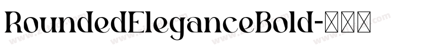 RoundedEleganceBold字体转换