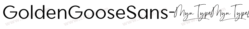 GoldenGooseSans字体转换