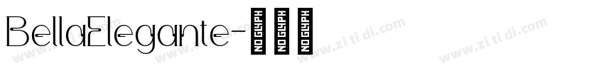 BellaElegante字体转换