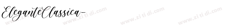 EleganteClassica字体转换
