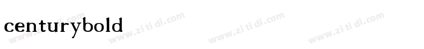 centurybold字体转换