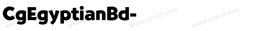 CgEgyptianBd字体转换