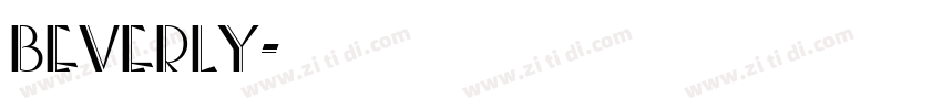 Beverly字体转换