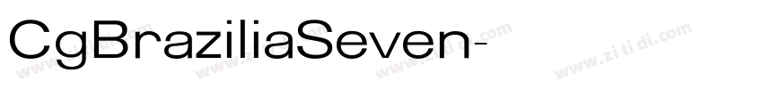 CgBraziliaSeven字体转换