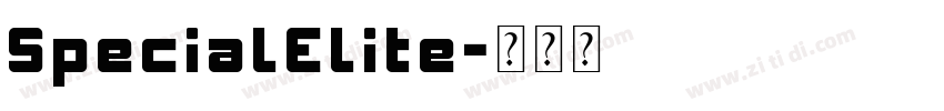 SpecialElite字体转换
