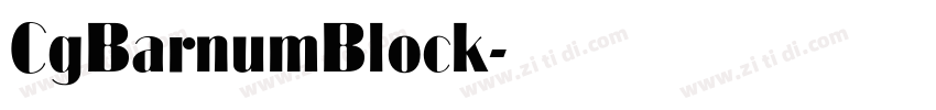 CgBarnumBlock字体转换