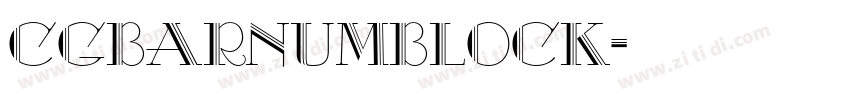 CgBarnumBlock字体转换