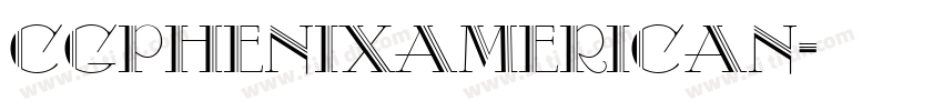 CgPhenixAmerican字体转换