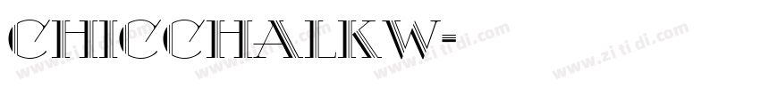 ChicChalkW字体转换