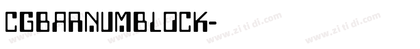CgBarnumBlock字体转换
