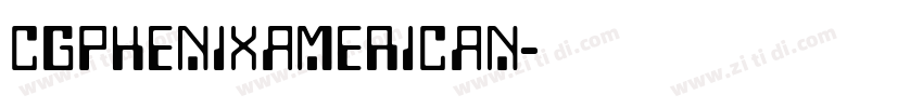 CgPhenixAmerican字体转换