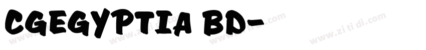 CgEgyptianBd字体转换