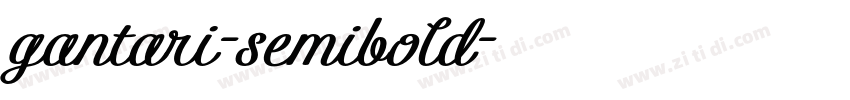 gantari-semibold字体转换