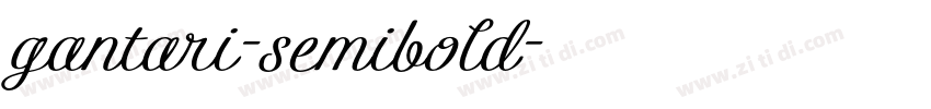 gantari-semibold字体转换