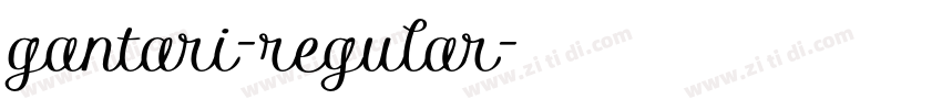 gantari-regular字体转换