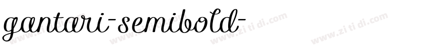 gantari-semibold字体转换
