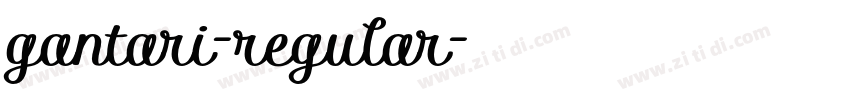 gantari-regular字体转换