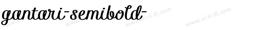 gantari-semibold字体转换