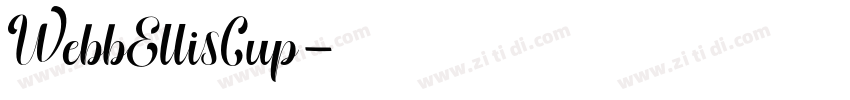 WebbEllisCup字体转换