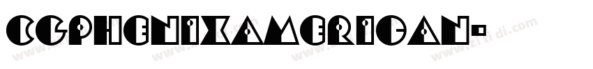 CgPhenixAmerican字体转换
