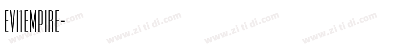 Evi1Empire字体转换