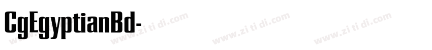 CgEgyptianBd字体转换