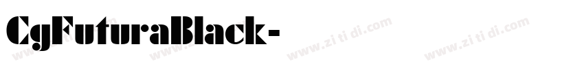 CgFuturaBlack字体转换