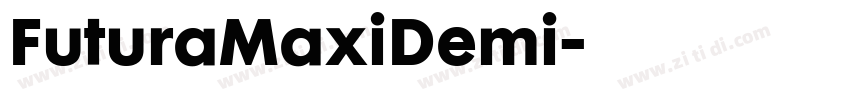 FuturaMaxiDemi字体转换