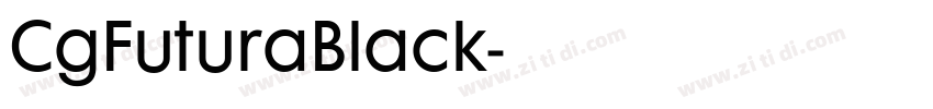 CgFuturaBlack字体转换