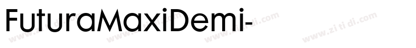FuturaMaxiDemi字体转换