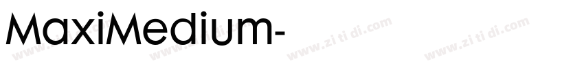 MaxiMedium字体转换