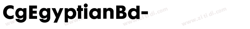 CgEgyptianBd字体转换