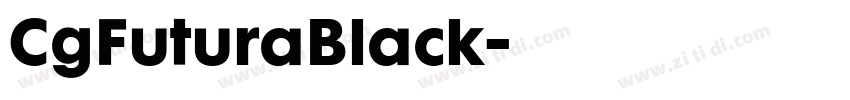 CgFuturaBlack字体转换