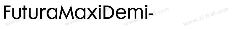 FuturaMaxiDemi字体转换