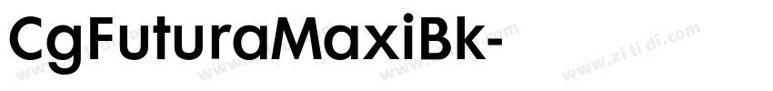 CgFuturaMaxiBk字体转换