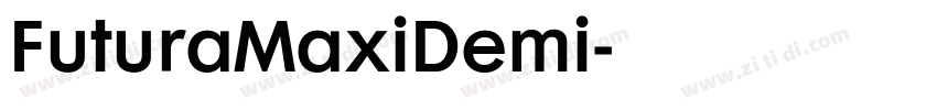 FuturaMaxiDemi字体转换