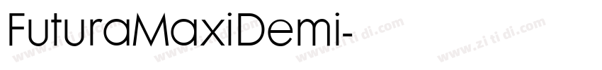 FuturaMaxiDemi字体转换