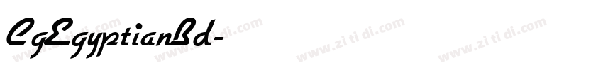 CgEgyptianBd字体转换