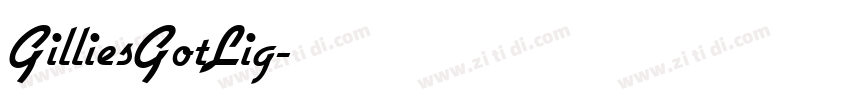 GilliesGotLig字体转换