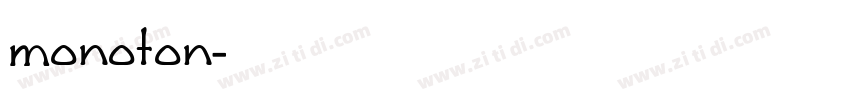 monoton字体转换