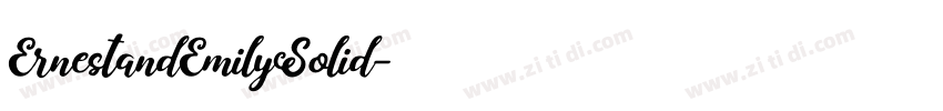 ErnestandEmilySolid字体转换