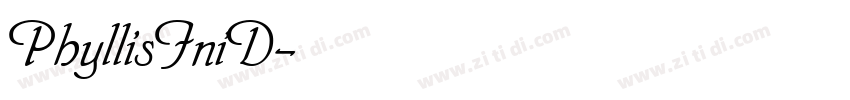 PhyllisIniD字体转换