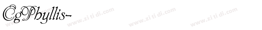 CgPhyllis字体转换