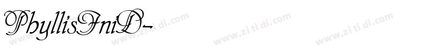 PhyllisIniD字体转换