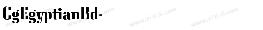 CgEgyptianBd字体转换